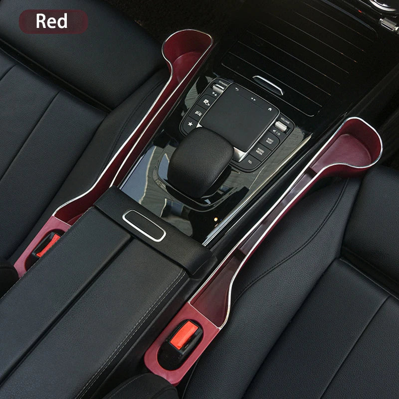 2pcs Car Seat Gap Filler Organizer- Upgrade Car Side Seat Gap Filler with Cup Holder and Phone Holder- Car Seat Gap Organizer