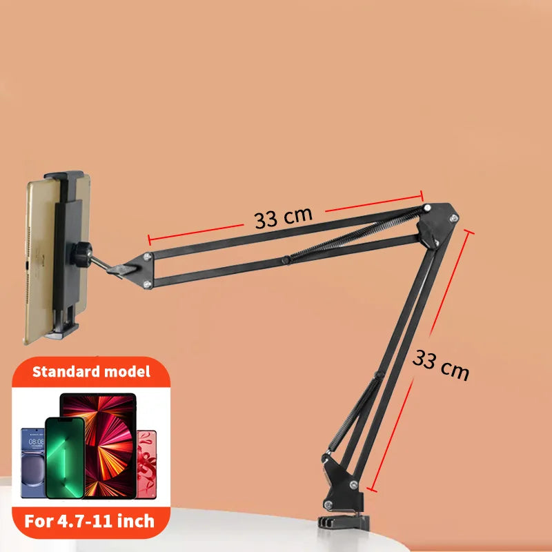 Universal Flexible Tablet & Phone Holder — Hands-Free Aluminum Arm