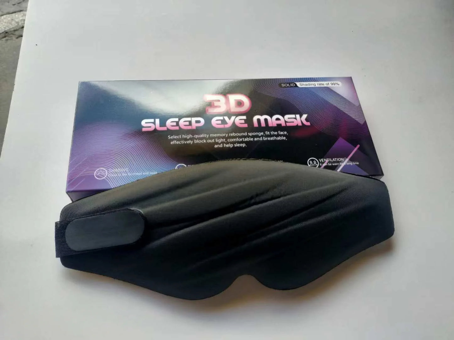 3D Contoured Sleep Eye Mask — Total Light Block for Travel & Rest
