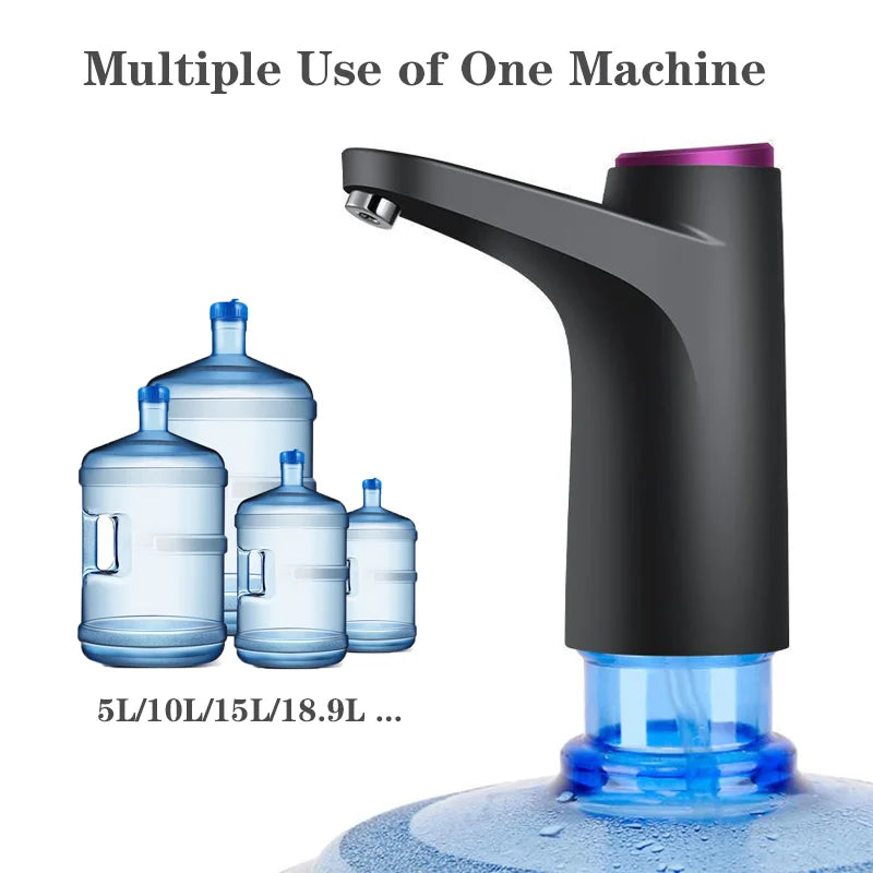 USB Rechargeable Water Bottle Pump — Effortless Dispensing
