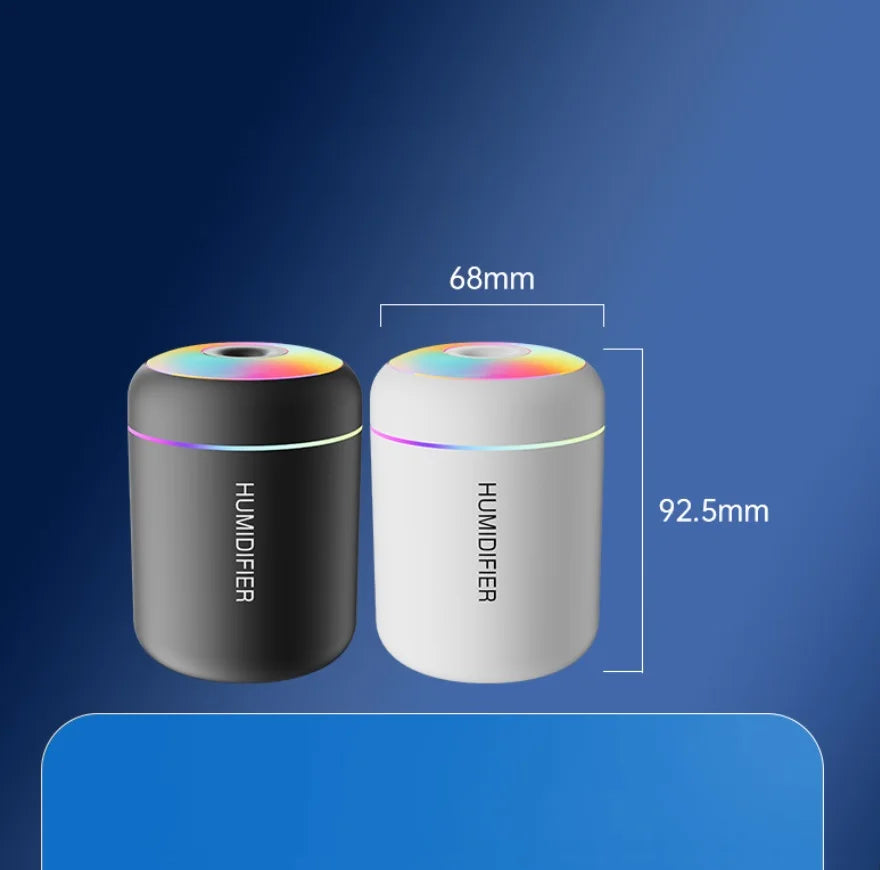 Mini Air Humidifier USB Aroma Diffuser Essential Oil Purifier Mist Maker Colorful Lights humidificador For Home Car Office 180ML