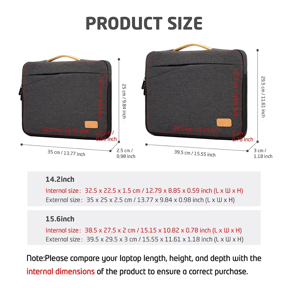 Premium Laptop Carry Sleeve 13"-16" — Business Slim Design