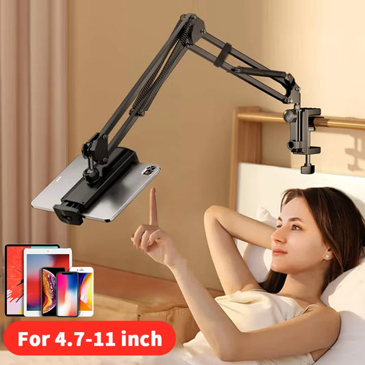 Universal Flexible Tablet & Phone Holder — Hands-Free Aluminum Arm