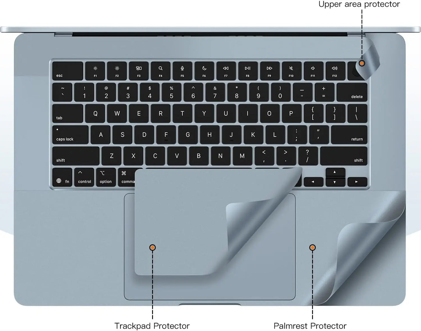 MacBook Air Palm Rest & Trackpad Skin — Premium Scratch Protection