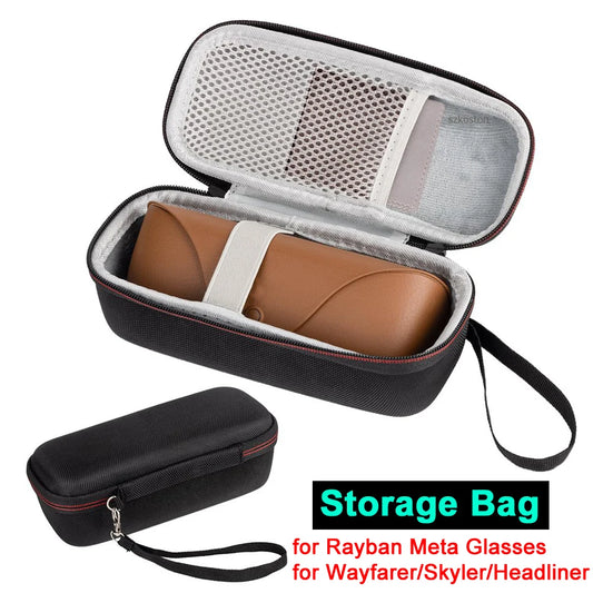 Ray-Ban Meta AI Glasses Case – EVA Hard Carrying Case for Wayfarer, Skyler & Headliner