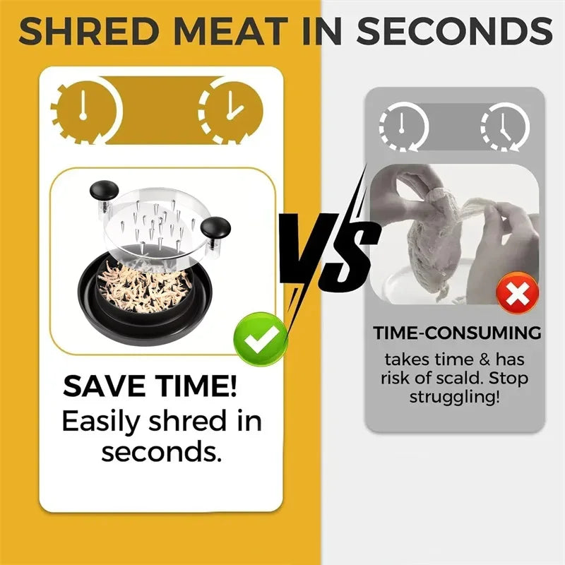 Chicken Shredder Tool Meat Shredding Separation Mincing Grinder Machine With Lid For Shredding Chicken Pork Beef Kitchen Tool