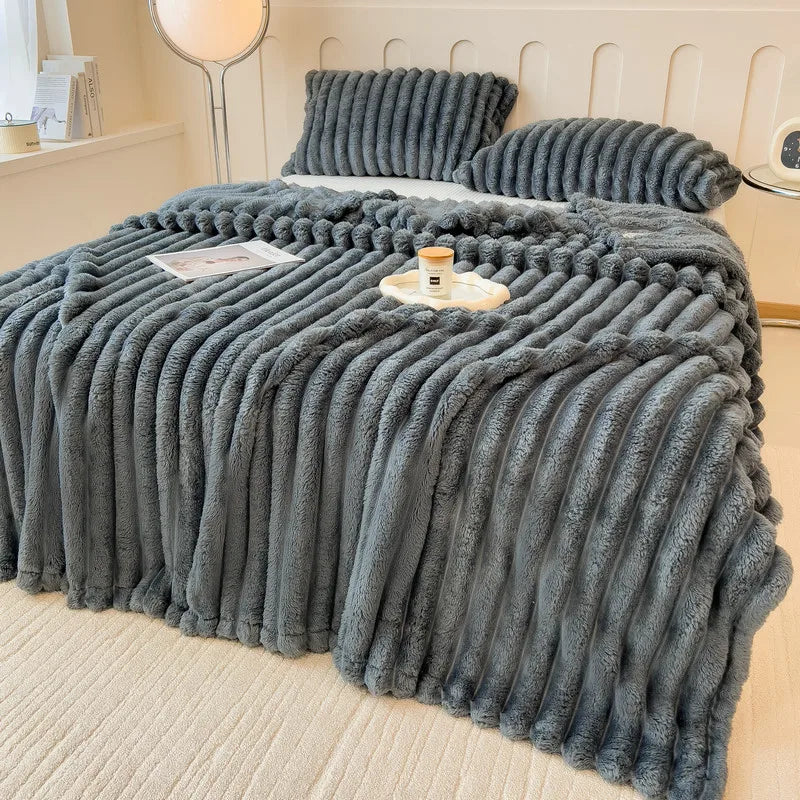 Plush Rabbit Throw Blanket