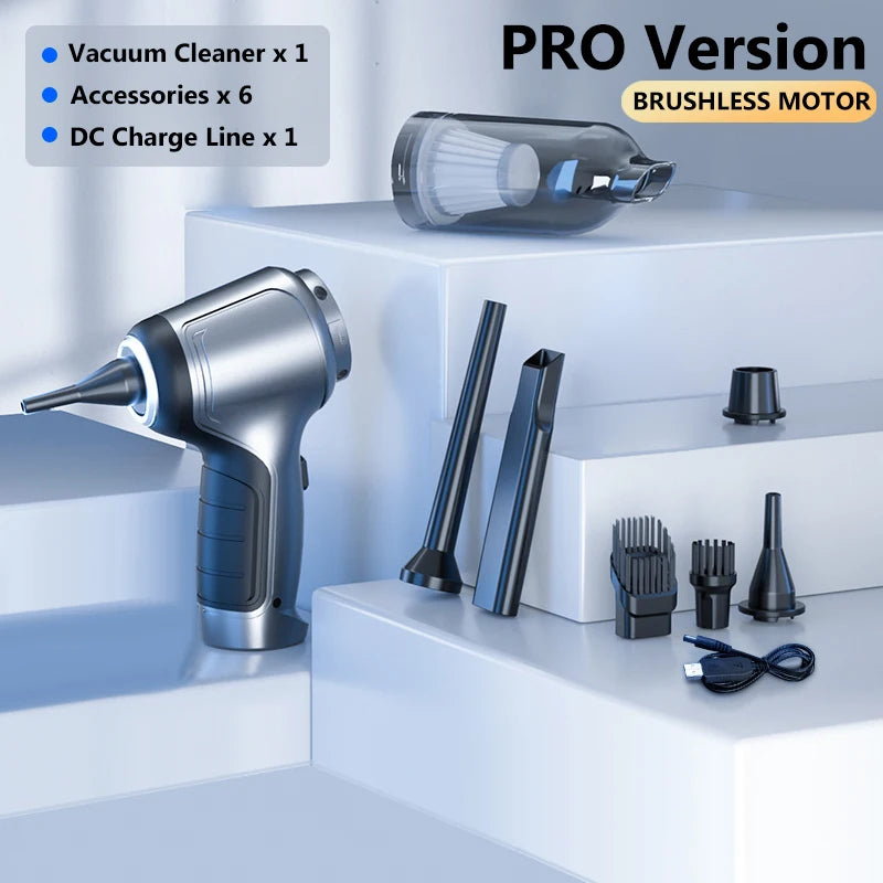 15000Pa Cordless Car & Home Vacuum — Powerful Dual-Use Cleaning