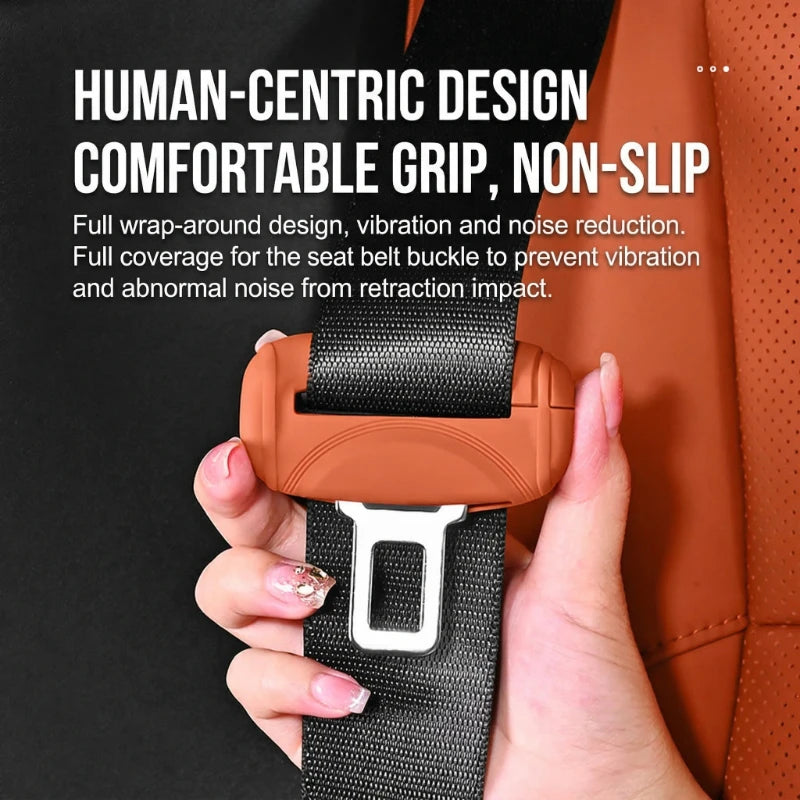 Silicone Seat Belt Buckle Cover — Anti-Scratch Universal Button Guard