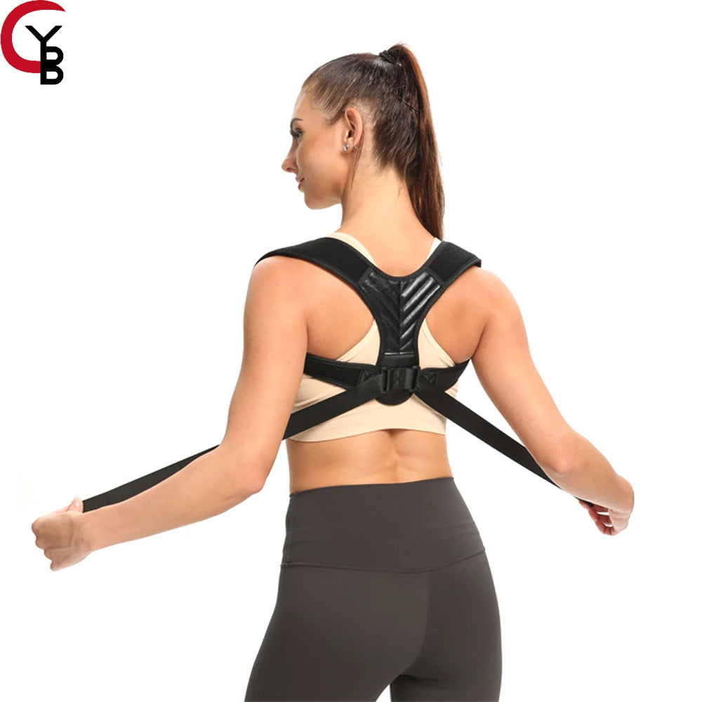 Adjustable Back Brace & Posture Corrector – Upper Back & Shoulder Support for Men & Women