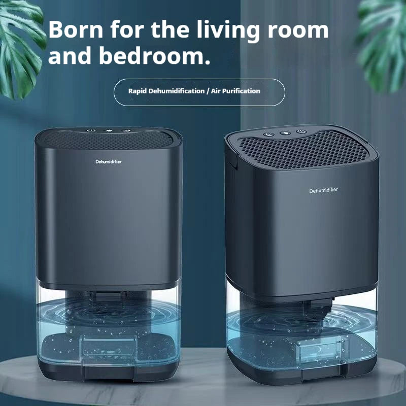 Portable Mini Air Dehumidifier & Moisture Absorber – Silent Home, Bedroom, Office & Kitchen Air Dryer
