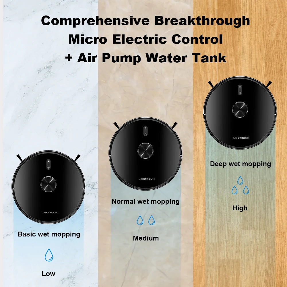 LILIN X6 Laser Robot Vacuum — 6500Pa Wet & Dry Smart Mapping