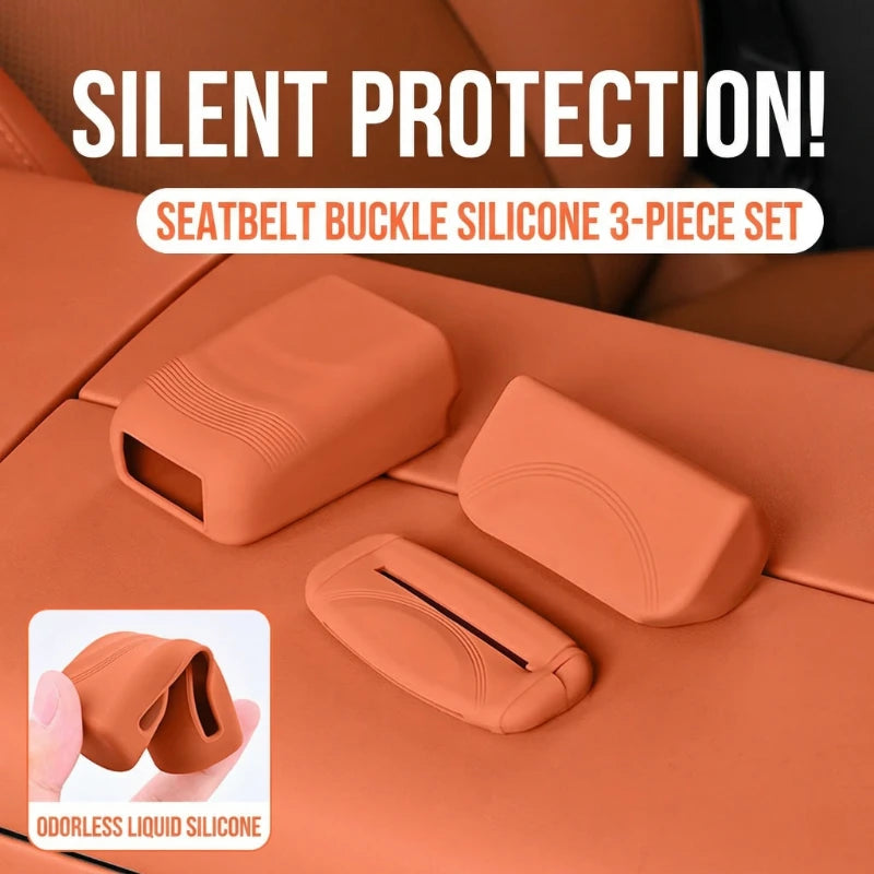 Silicone Seat Belt Buckle Cover — Anti-Scratch Universal Button Guard