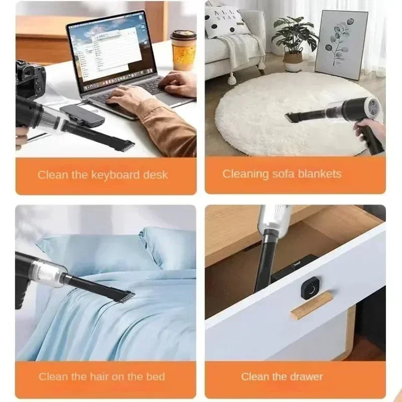 Cordless Wet & Dry Handheld Vacuum — High-Suction Car & Home