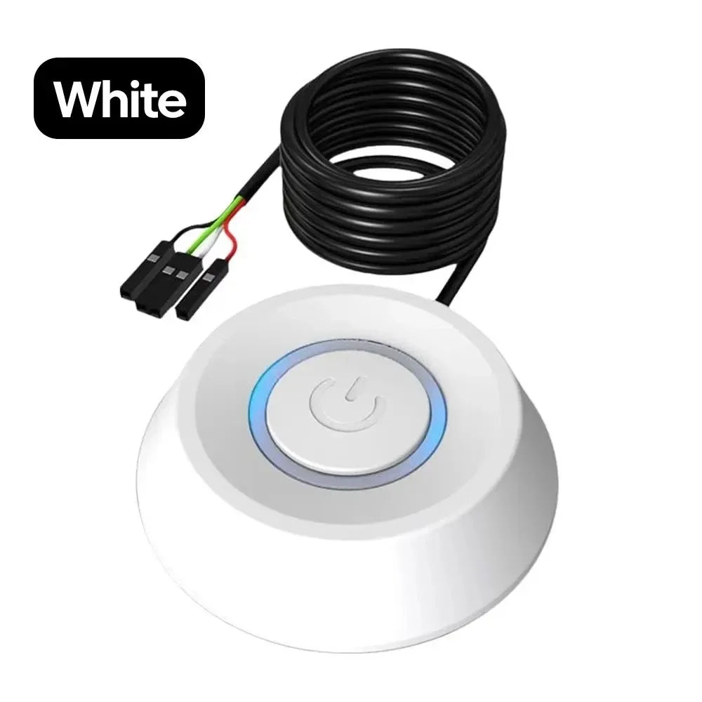 PC Power Switch Extension Cable — 1.8m LED Desktop Control
