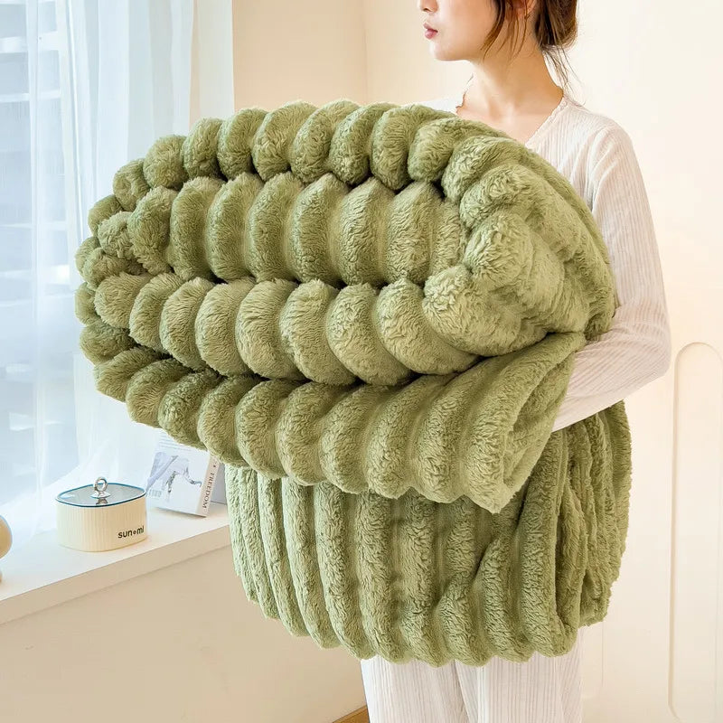 Plush Rabbit Throw Blanket