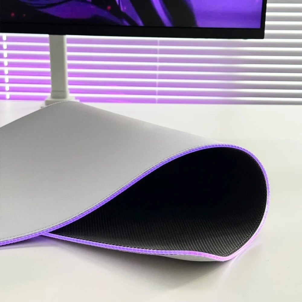 XXL RGB LED Gaming Mouse Pad – Backlit Desk Mat with Rubber Base | Anime Gaming Aesthetic