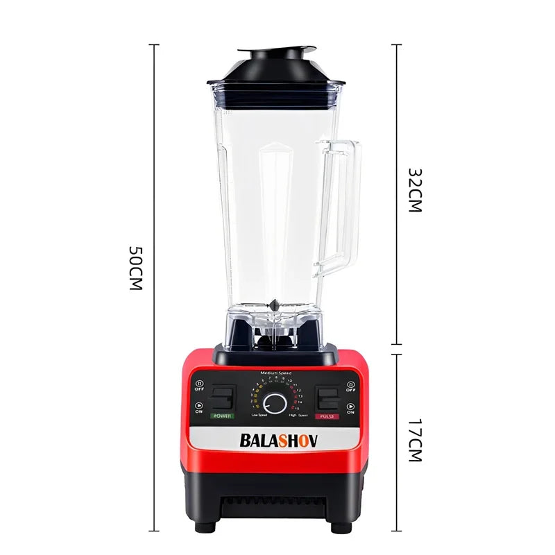 2000W Heavy-Duty Commercial Blender – High-Power Smoothie, Juice & Ice Crusher | Food Processor