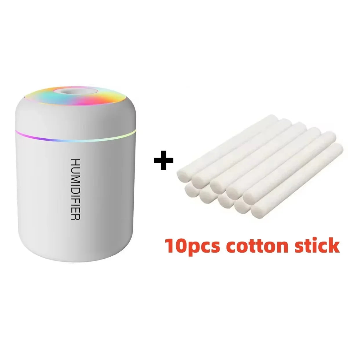 Car Mini Air Humidifier & Aroma Diffuser – 180ml USB Essential Oil Mist Maker with LED Light