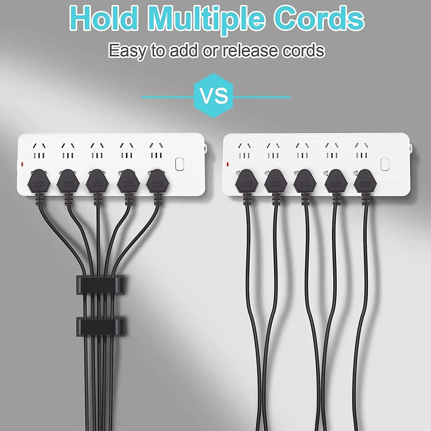 Self-Adhesive Cable Clips — Sleek Desk & Car Cord Management