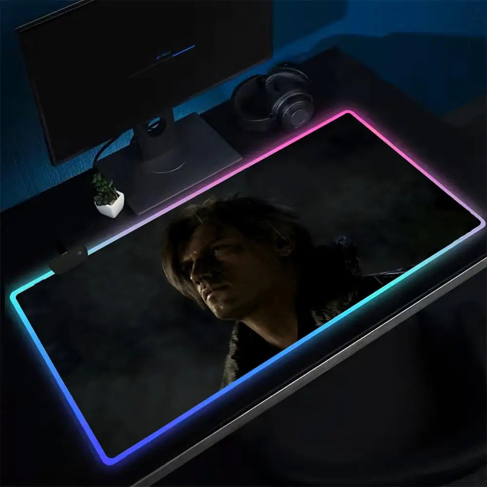 XXL RGB LED Gaming Mouse Pad – Backlit Desk Mat with Rubber Base | Anime Gaming Aesthetic