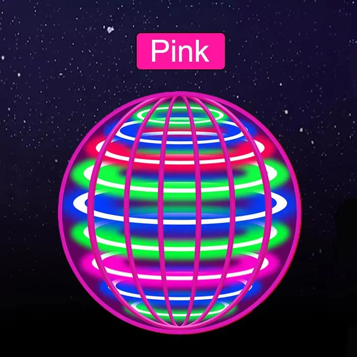 LED UFO Flying Ball Toy — Auto-Spinning Light-Up Magic Fan Ball