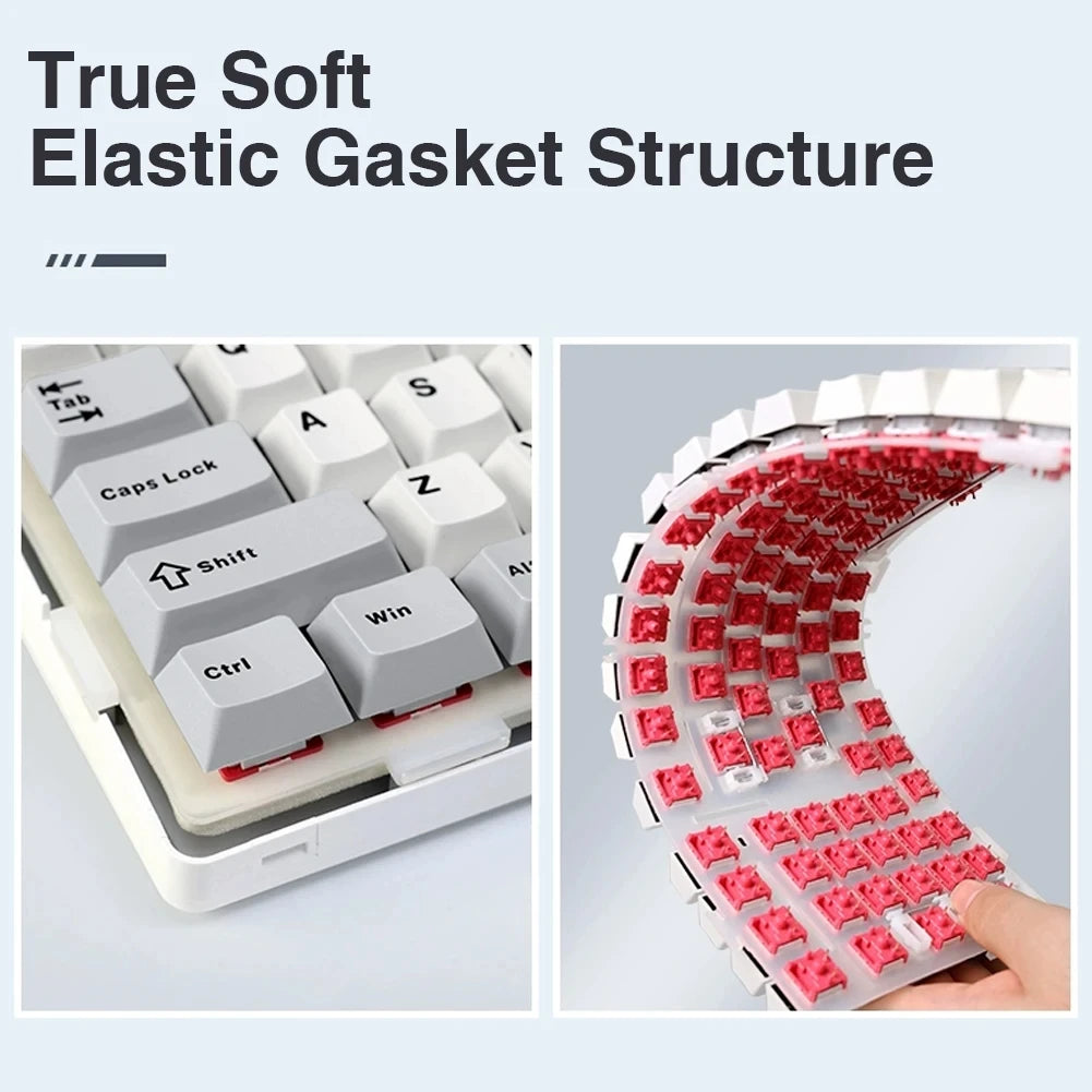 AULA F99 Wireless Mechanical Keyboard — Triple-Mode RGB Gasket