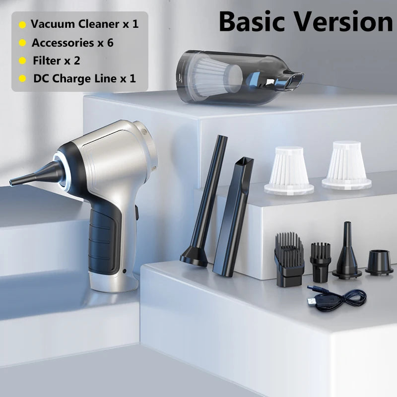 15000Pa Cordless Car & Home Vacuum — Powerful Dual-Use Cleaning