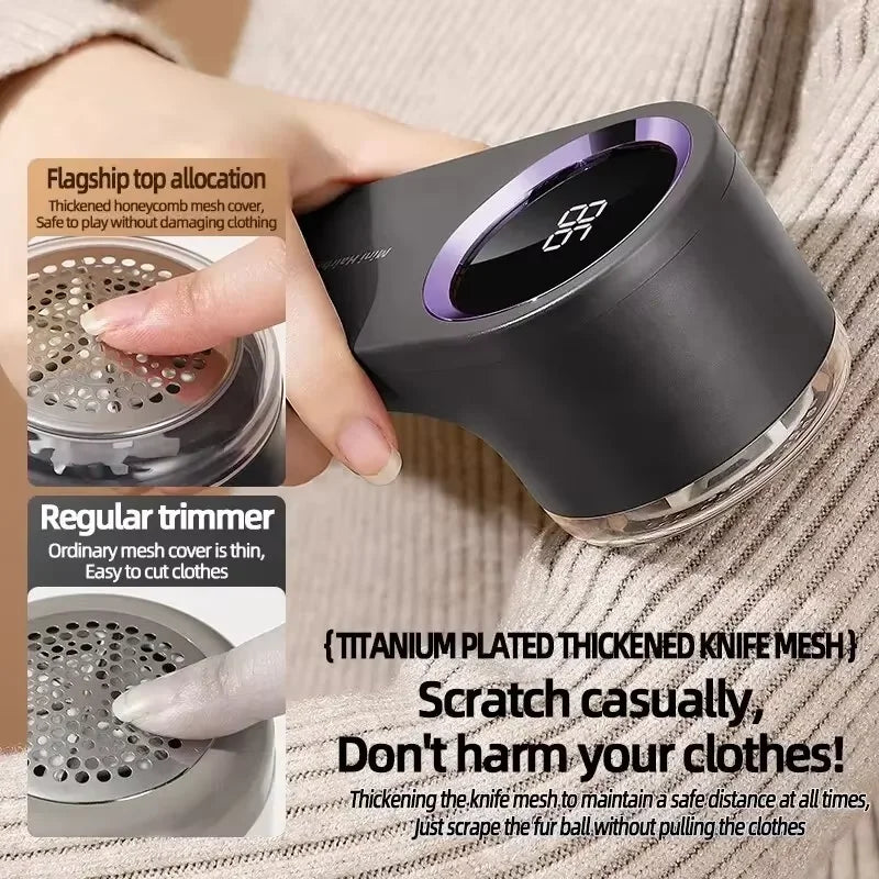 Rechargeable LED Fabric Shaver — Revive Every Garment