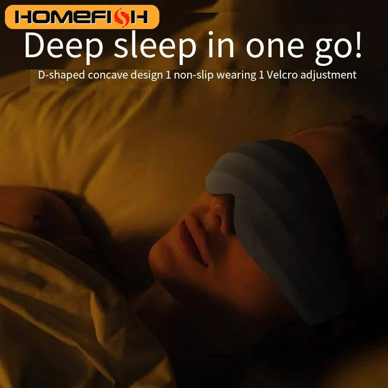 3D Contoured Sleep Eye Mask — Total Light Block for Travel & Rest