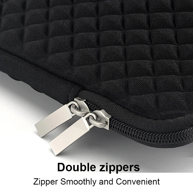 Waterproof Shockproof Laptop Sleeve Bag – 11" to 15.6", Compatible with MacBook Air & Pro | Black