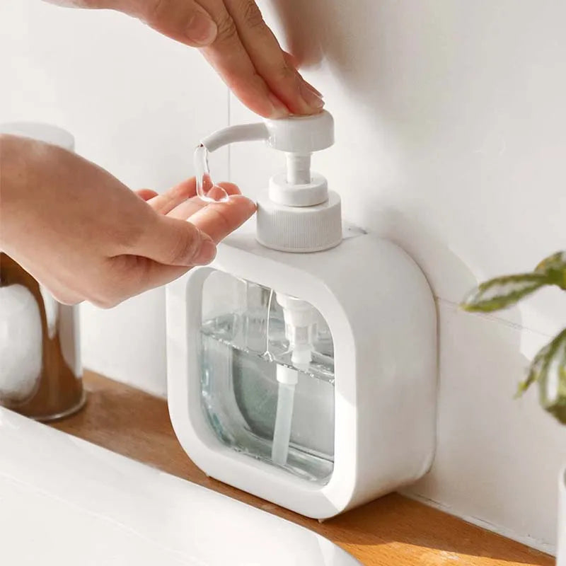 300/500ml Portable Travel Dispenser Empty Pump Bottle Bathroom Soap Dispensers Refillable Lotion Shampoo Hand Soap Dish Soap