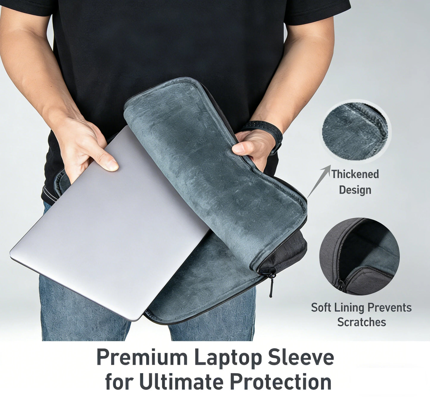 Premium Laptop Carry Sleeve 13"-16" — Business Slim Design