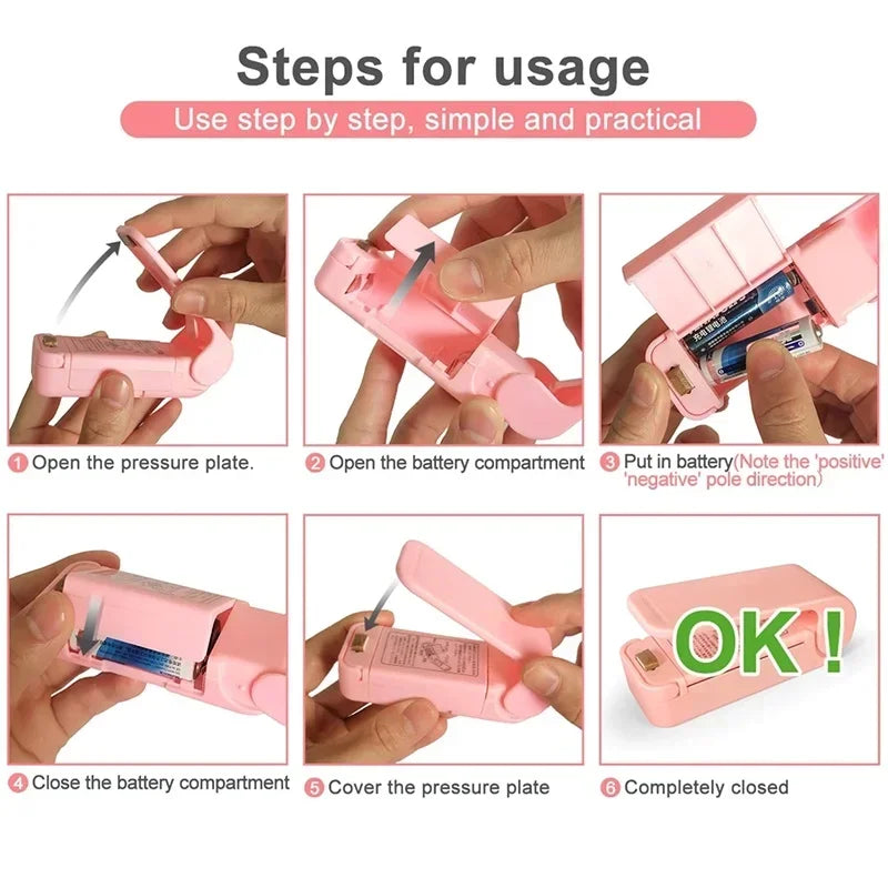 Portable Mini Heat Bag Sealer – Handheld Thermal Plastic Food Bag Sealing Machine