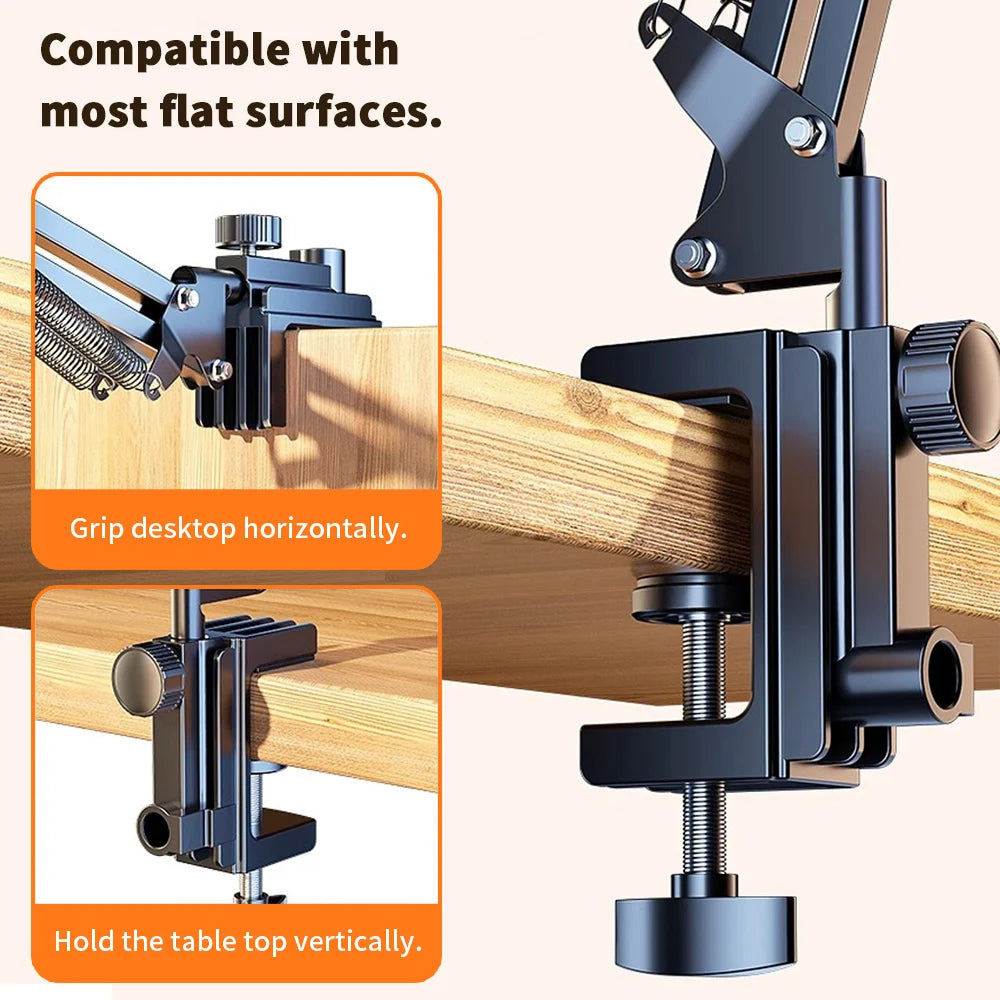 Universal Flexible Tablet & Phone Holder — Hands-Free Aluminum Arm