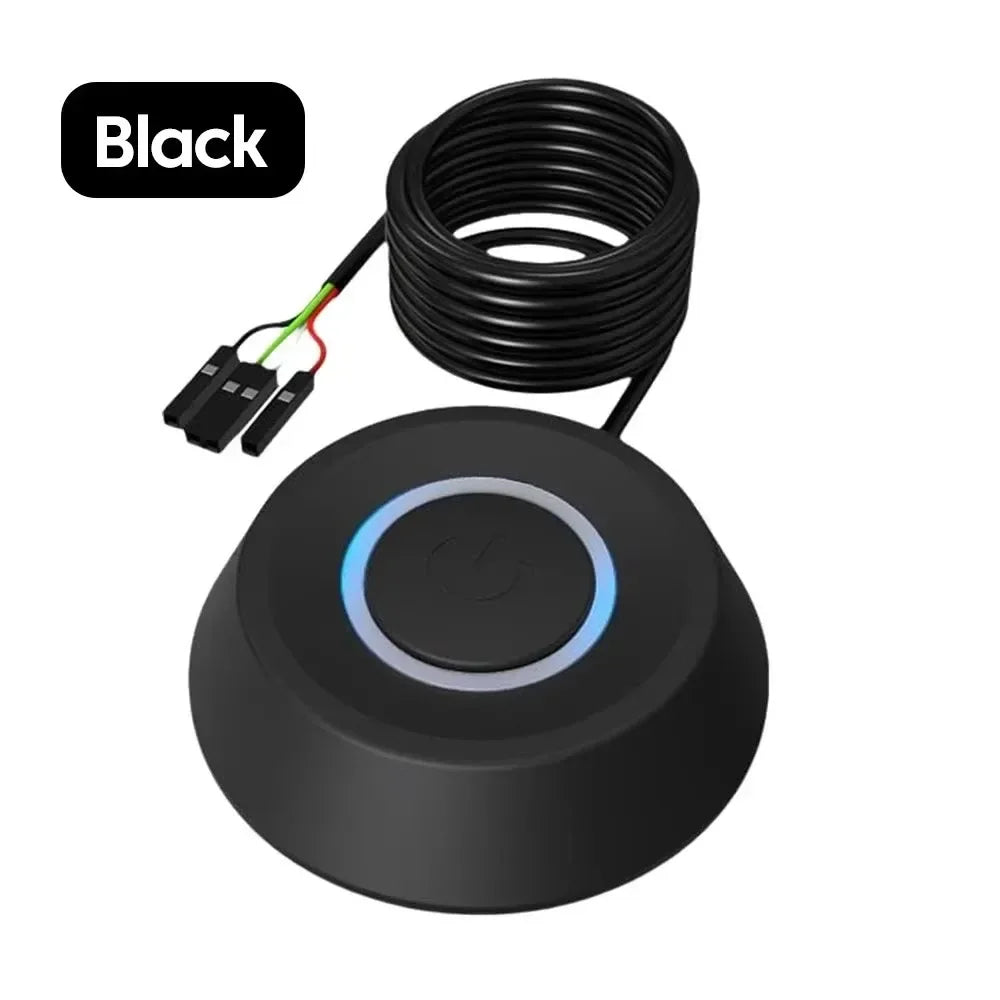 PC Power Switch Extension Cable — 1.8m LED Desktop Control