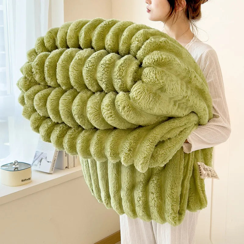 Plush Rabbit Throw Blanket