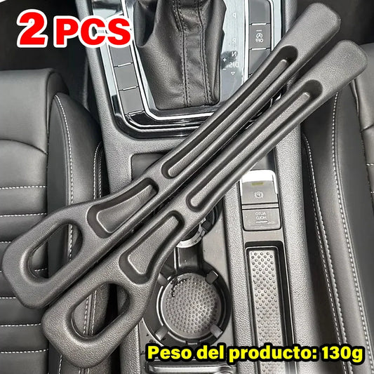 Car Seat Gap Filler Organizer 2-Pack — PU Anti-Leak Slot Stopper