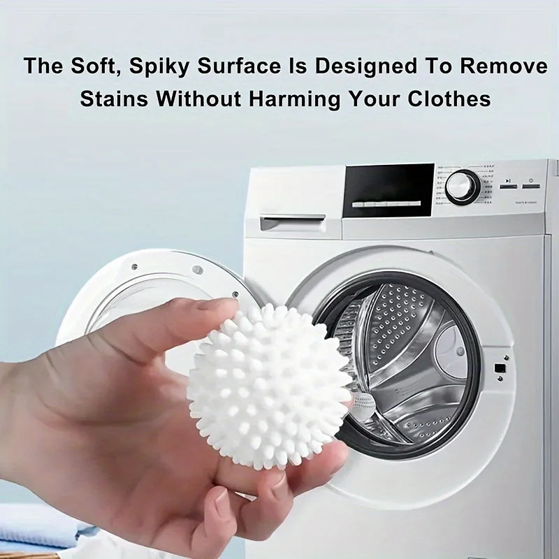 12Pcs Reusable Spiky Dryer Balls - Efficient Drying Fabric Softener Alternative for Laundry