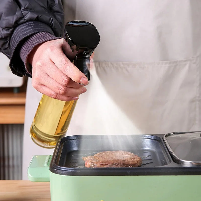 200/300/500ml Plastic Oil Spray Bottle Food Grade Oil Spray for Cooking BBQ Air Fryer Kitchen Oil Spray Bottle Kitchen YH001