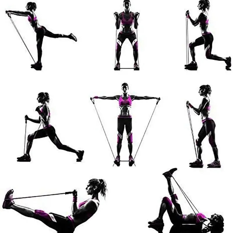 Resistance Bands with Handles — Home Gym Strength Training Set