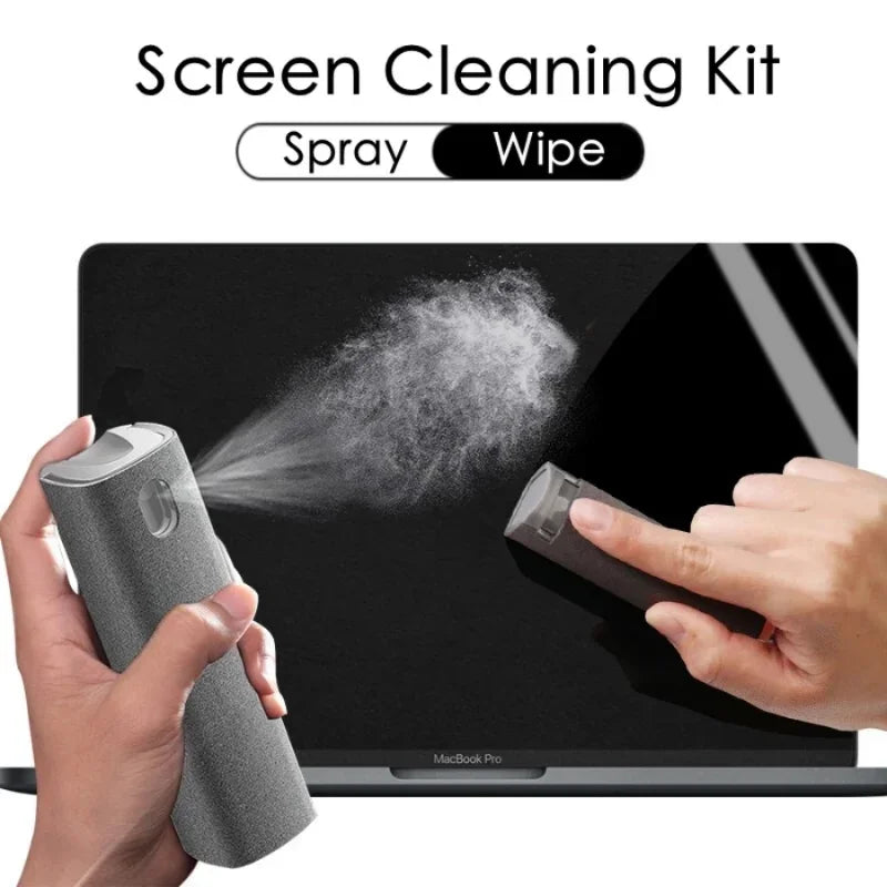 2-in-1 Microfiber Screen Cleaner — Crystal-Clear Devices