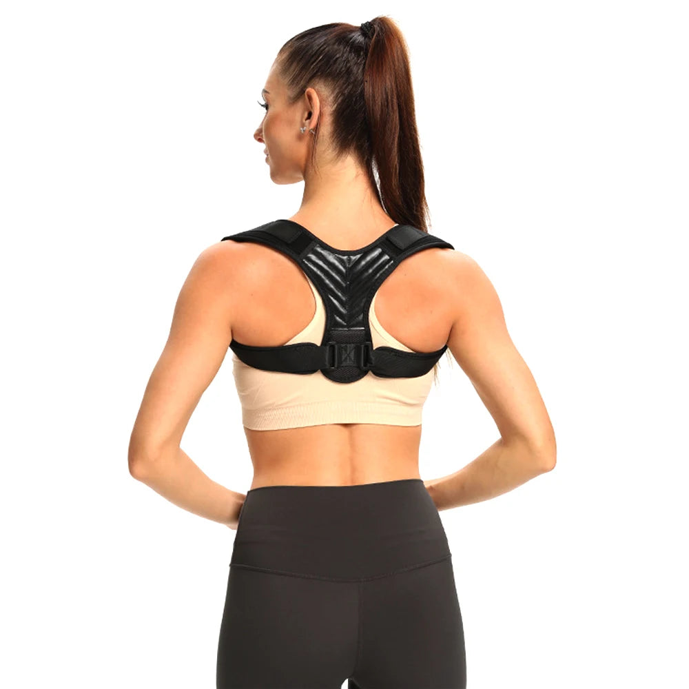 Adjustable Back Brace & Posture Corrector – Upper Back & Shoulder Support for Men & Women