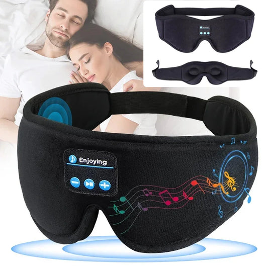 3D Sleep Eye Mask with Bluetooth 5.0 Headphones – Wireless Music & Travel Sleep Mask with HD Speakers
