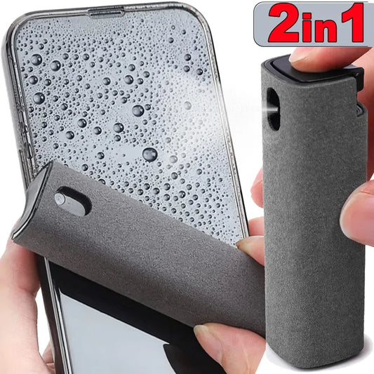 2-in-1 Microfiber Screen Cleaner — Crystal-Clear Devices