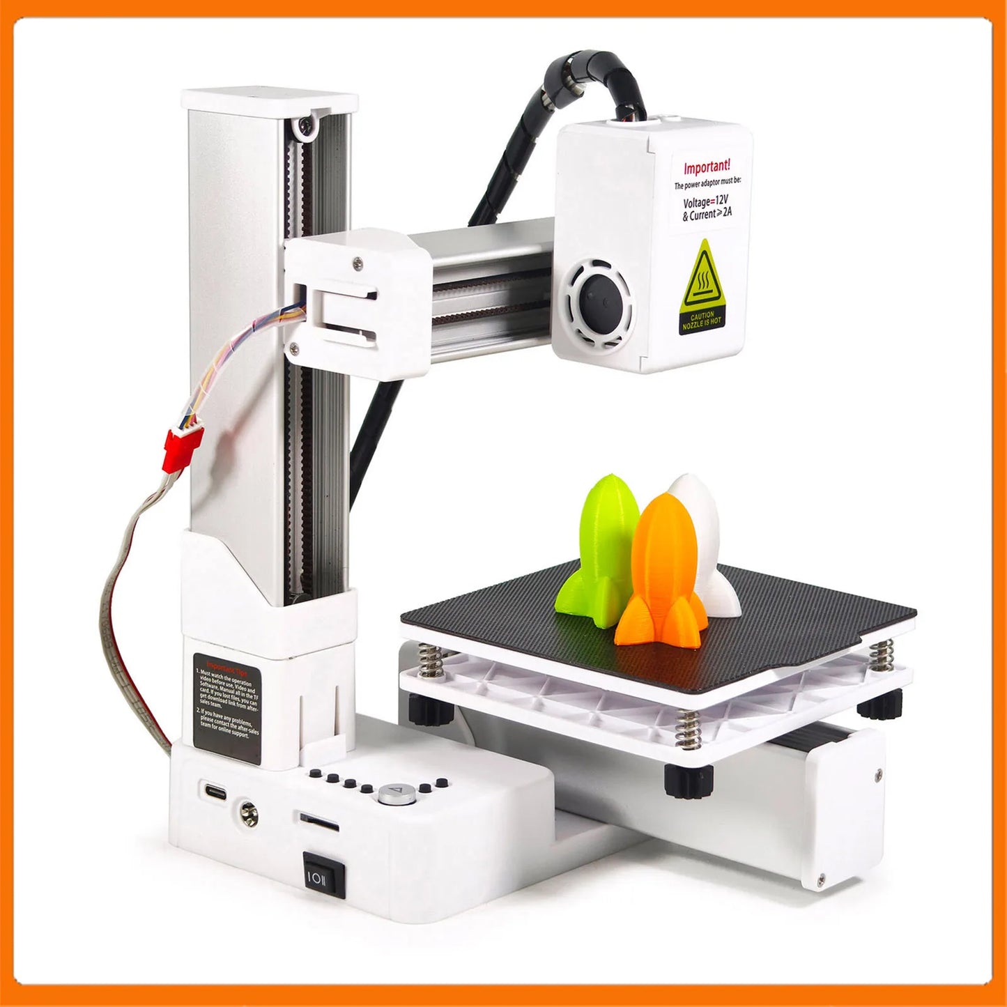 Compact FDM 3D Printer — All-Metal Nozzle, Rapid Heating for Prototyping
