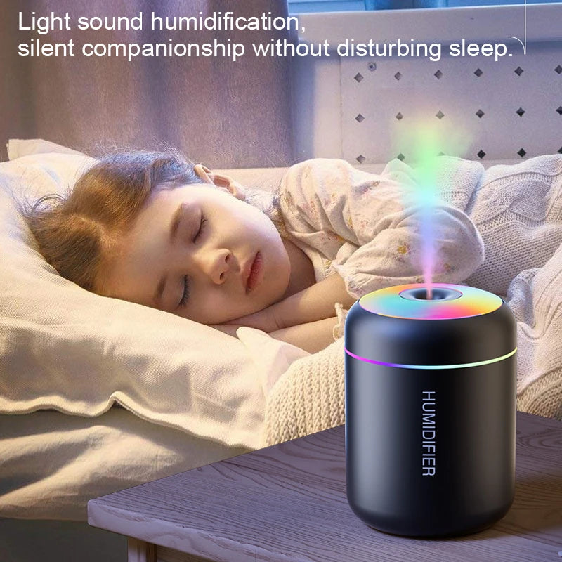 180ml Mini Aroma Humidifier — Ambient Mist & LED Glow
