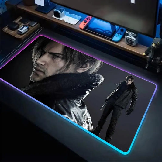 XXL RGB LED Gaming Mouse Pad – Backlit Desk Mat with Rubber Base | Anime Gaming Aesthetic