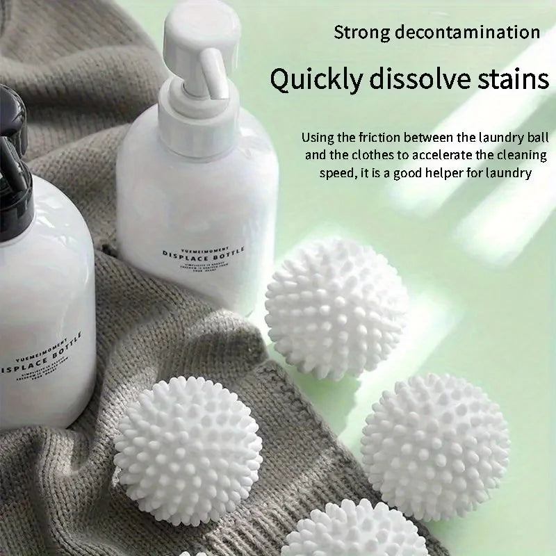 12Pcs Reusable Spiky Dryer Balls - Efficient Drying Fabric Softener Alternative for Laundry