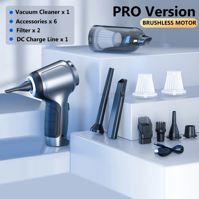 15000Pa Cordless Car & Home Vacuum — Powerful Dual-Use Cleaning
